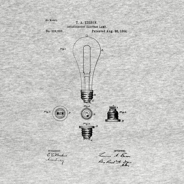 EDISON PATENT / Edison Patent Drawing 304086 by Daniel Coulmann